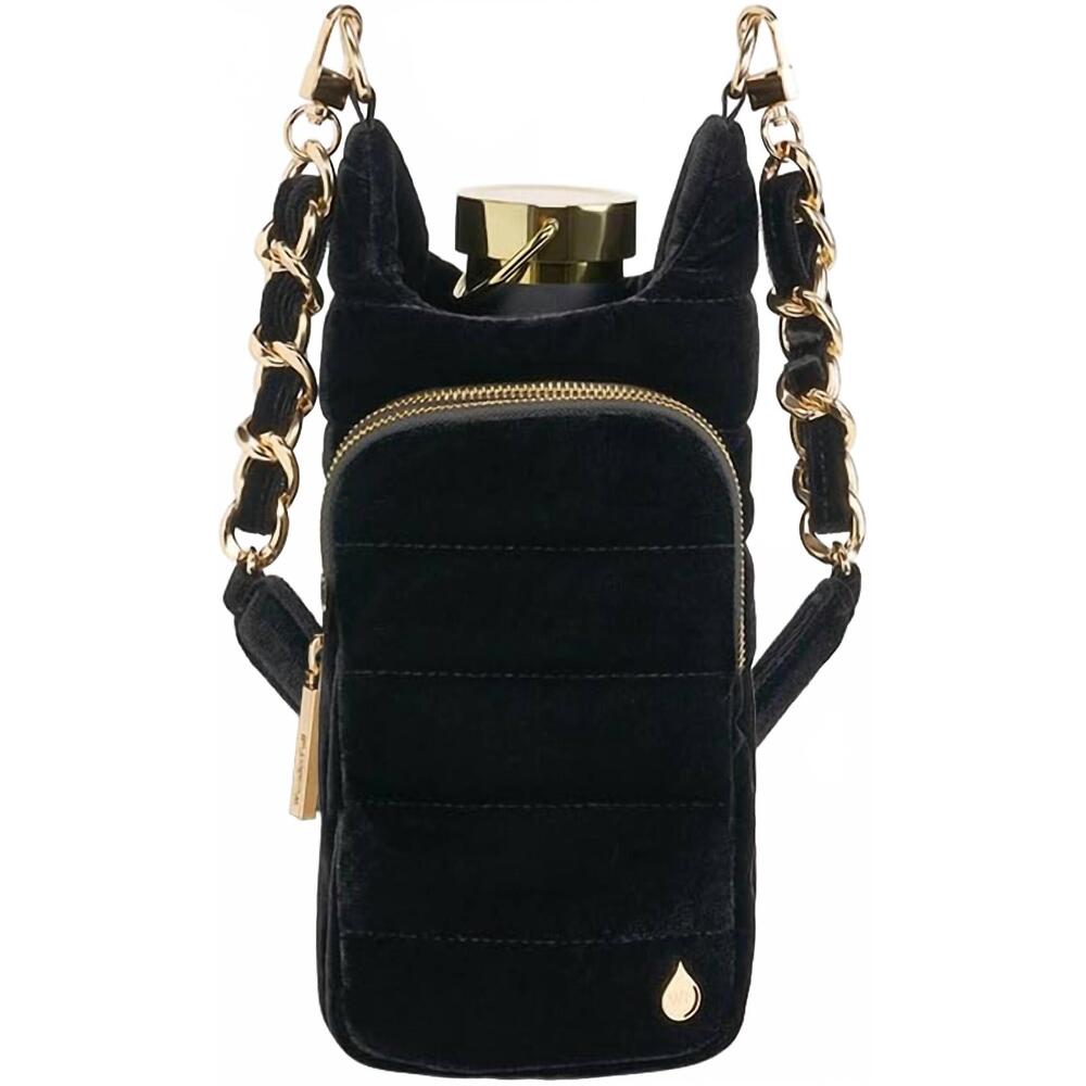 NEW WANDERFULL velvet hydrobag with chain shoulder strap 32 oz water bottle carr
